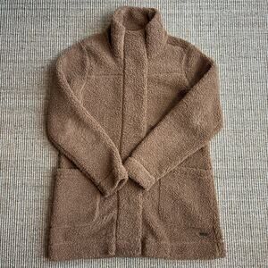 Natural Reflections Sherpa Teddy Coat — Brown, Size M